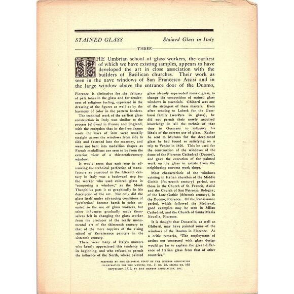 Choir Window Church of Santa Maria Del Popolo Rome Vintage Art Print 7x9 V12 - Picture 2 of 2